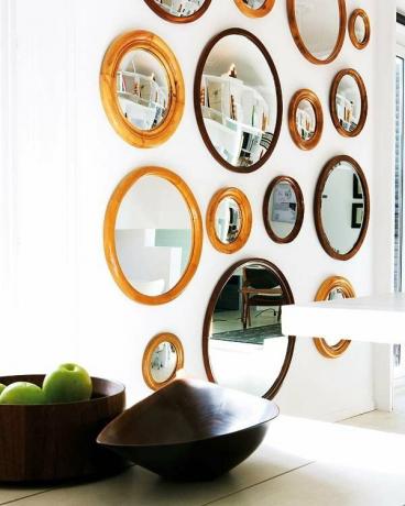 Espelhos, sob a forma de um círculo. Fonte Foto: nuevo-estilo.micasarevista.com