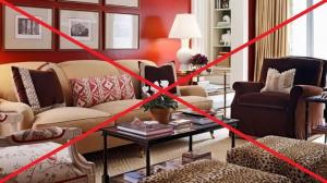 7 a maioria dos erros comuns que devem ser evitados quando colocar os móveis de casa.