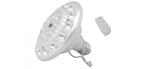 Cinco lâmpadas de LED, que são não só capazes de brilho