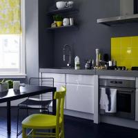 6 fresco e combinações de cores elegantes de mobiliário de cozinha, parede e chão de sua cozinha.