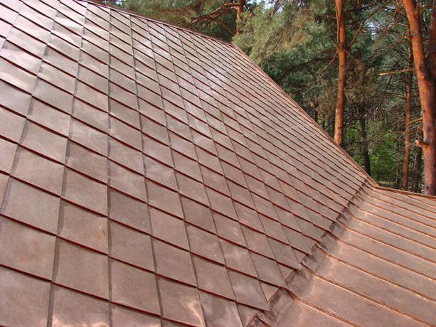 Seam telhado axadrezada cor "bronze" - fabuloso!