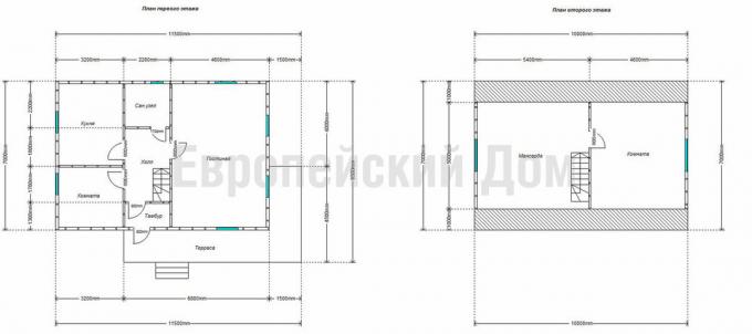 Layout da casa. Fonte Foto: dom-bt.com