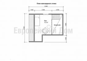 Casa finlandesa 6x6 - beleza e funcionalidade em um tamanho pequeno