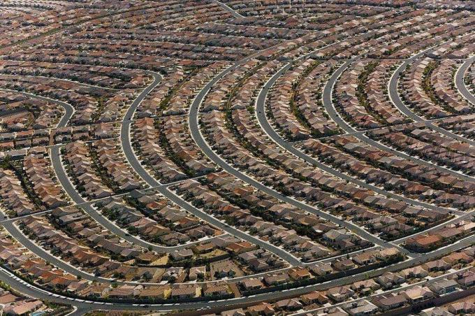 Um subúrbio de Las Vegas. 