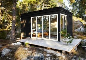Elegante projeto Mini-house e um orçamento realista